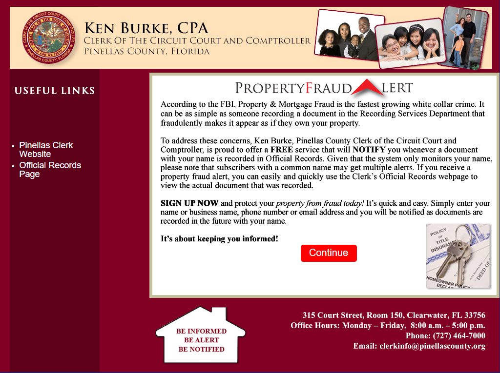 Property Fraud Alert Subscription Service 